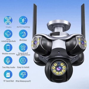 Telecamera IP Wi-Fi 20MP 5PTZ con Controllo App, Rotazione a 360°, Sirena Integrata, Archiviazione Cloud, Visione Notturna a Colori, Telecamera di Sicurezza per Esterni - Product Image 3