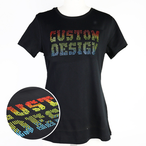 Bán buôn thiết kế Rhinestone chuyển chữ tùy chỉnh logo sắt trên Rhinestone chuyển - Product Image 3