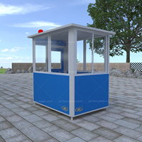 Cabine de sécurité préfabriquée personnalisée pour parking mobile, en panneaux composites, abri de garde en aluminium