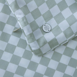 Juego de ropa de cama personalizado de algodón de bambú de lujo 400T 60S, funda nórdica con serigrafía de salvia, juego de cama personalizado - Product Image 5