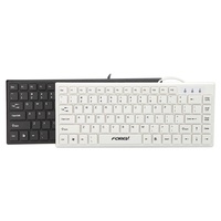 FV65S Wired Laptop Mini Chocolate Office Keyboard Keycaps Fashion Lightweight Thin Metal Typing Wholesale