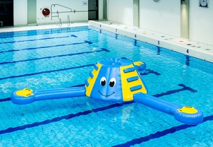 Tapis aquatique gonflable <span class=keywords><strong>pour</strong></span> <span class=keywords><strong>piscine</strong></span>, jouet aquatique <span class=keywords><strong>pour</strong></span> enfants, flotteur gonflable amusant, plateforme d'escalade gonflable, aucun ventilateur requis - Product Image 5