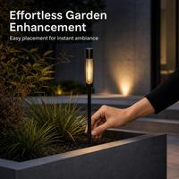 Lampe solaire à piquet pour jardin, LED 3000K, batterie 1,2V 700mAh, étanche, éclairage de patio et de chemin