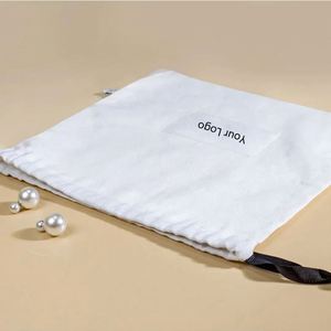 Sac à cordon en mousseline 100 % biologique anti-poussière, naturel, avec étiquette personnalisée – Meilleures ventes - Product Image 5