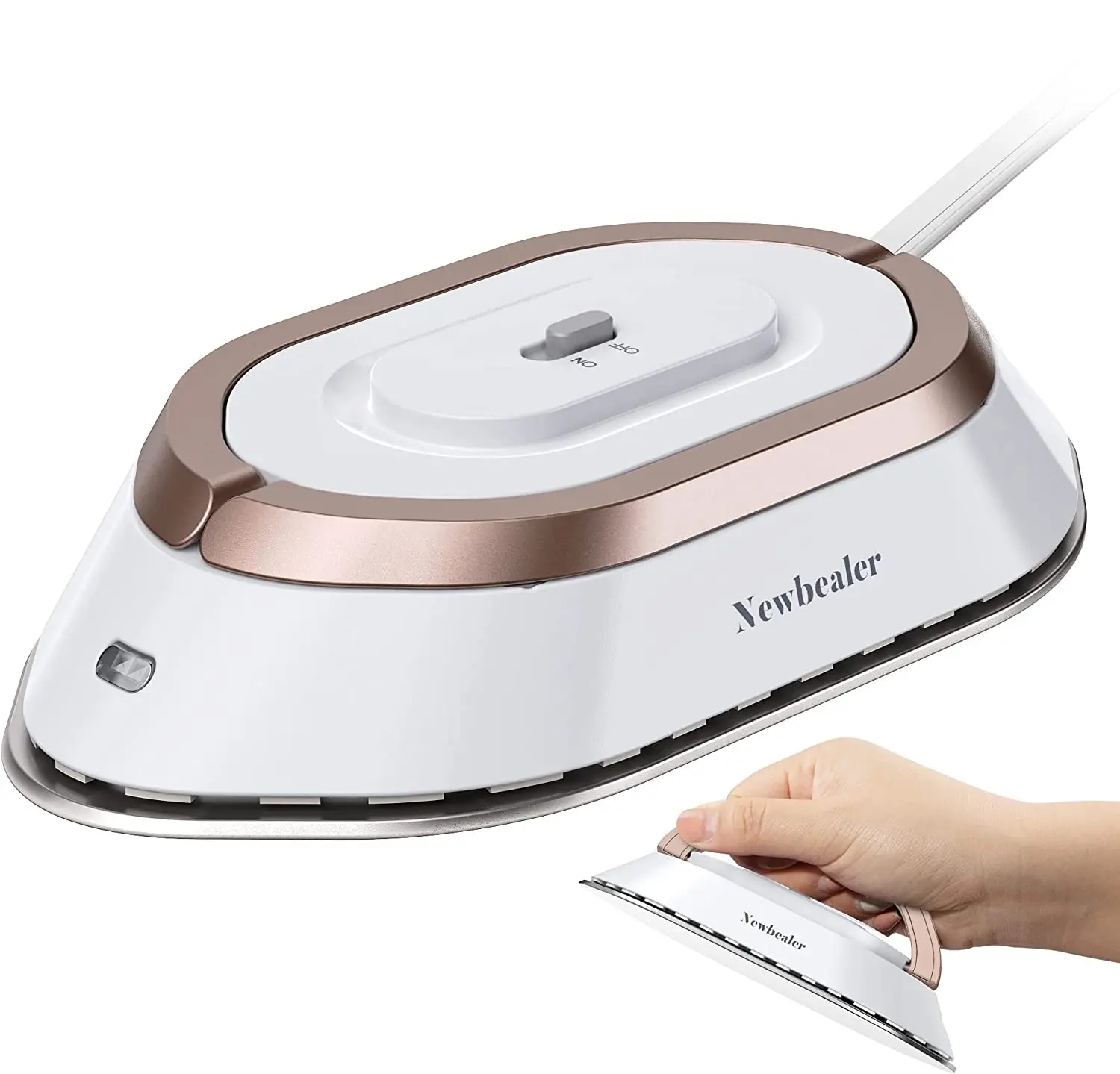 Mini Travel Iron with Dual Voltage - 120V/220V Lightweight Dry Iron for Clothes Portable Iron for Travel