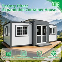 Maison conteneur modulaire écologique de 20/40 pieds, prête à l'emploi, résistante au vent, préfabriquée, extensible, avec cuisine