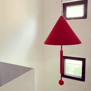 Lustre Nordic Maison Dada pour salle à manger et salon, luminaire parapluie pour enfants et showroom, style chapeau de paille, éclairage d'escalier - Product Image 5