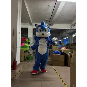 Hengyue Hot New Sáng Tạo Màu Xanh <span class=keywords><strong>Sonic</strong></span> Linh Vật Trang Phục Cho Bán Đảng Cosplay <span class=keywords><strong>Hedgehog</strong></span> Dresses Cho Quảng Cáo Thương Mại Tùy Chỉnh - Product Image 1