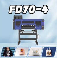 FD70-4 Nouvelle machine d'impression par transfert thermique numérique DTF entièrement automatique de 60 cm de large, construction en acier inoxydable pour personnalisation