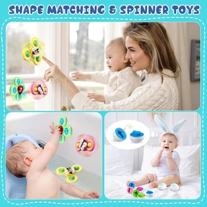 Juguete de actividad sensorial Montessori 6 en 1, clasificación a juego, apilamiento, cuerda de tracción, ventosa, juguete giratorio para bebé, habilidades motoras finas - Product Image 6