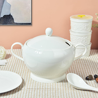 Casserole en céramique résistante à la chaleur solide de ménage avec la cuillère