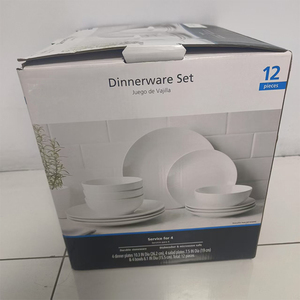 Juego <span class=keywords><strong>de</strong></span> <span class=keywords><strong>Platos</strong></span> <span class=keywords><strong>de</strong></span> Cerámica <span class=keywords><strong>Blancos</strong></span> Simples - <span class=keywords><strong>Platos</strong></span> para Comidas Informales - <span class=keywords><strong>Vajilla</strong></span> Portátil - Product Image 6