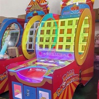 Machine à lancer des balles à monnayeur en métal pour jeux de fête foraine