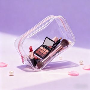 Nuovi prodotti caldi EVA makeup bag satinato sacchetti di <span class=keywords><strong>plastica</strong></span> trasparente pvc sacchetti cosmetici - Product Image 1