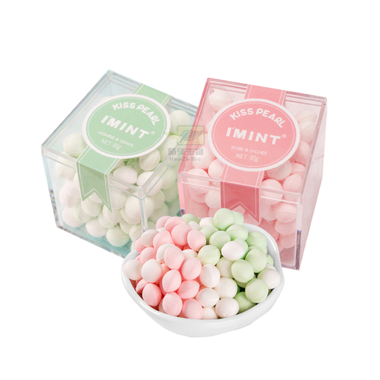 Suikervrije Kus Candy Bubble Kauwgom Adembenemende Mint Candy 95 G/doos