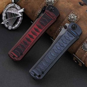 มีดพับ KZ Whisper ปรับแต่งได้ ระดับ OEM สำหรับงาน DIY ตั้งแคมป์ ด้ามไม้ ใบมีดคมกริบ ทำจากเหล็กสแตนเลส 3CR13 ขนาด 21 ซม. - Product Image 4