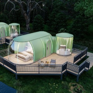 Dômes géodésiques transparents en polycarbonate pour l'extérieur, tentes de glamping, tentes de fête familiale, observation <span class=keywords><strong>des</strong></span> étoiles, capsule préfabriquée pour <span class=keywords><strong>la</strong></span> maison - Product Image 4