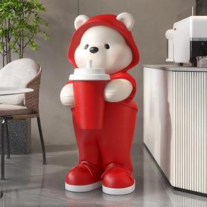 Mejores Esculturas Personalizadas de Animales de Dibujos Animados en Fibra de Vidrio, Esculturas de Bienvenida para Tiendas, Estatuas Grandes Personalizables - Product Image 4