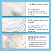 Crème hydratante pour le visage au lait pour adultes de haute qualité OEM avec glycérine 50g, anti-rides et blanchissante, soin de la peau