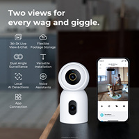 Cámara de Seguridad Interior IMILAB C30 Dual 3K+3K para Hogar/Mascotas/Bebés, Cámara Inteligente con Detección por IA de Doble Lente