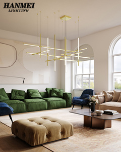 Nordic Industrial Style Pendant <b>Light</b> Modern LED <b>Chandelier</b> for Living Room Iron Material Hanging HM-GM-MG110 HM-GM-MG110 HM-GM- - Product Image 4