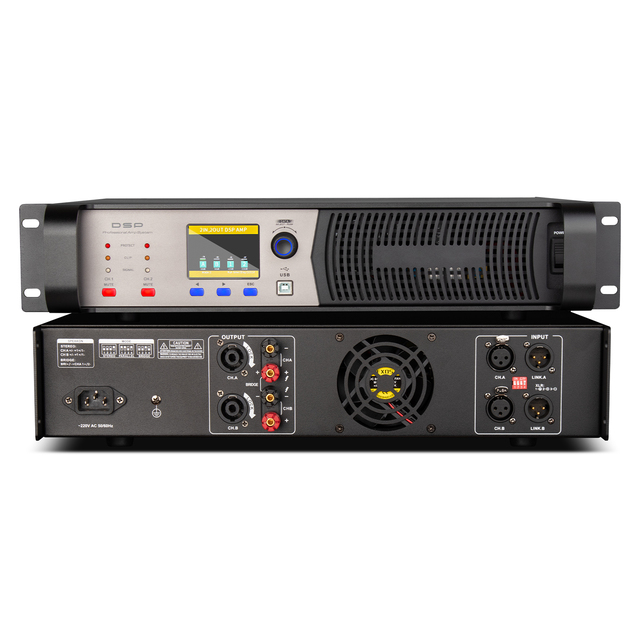 KA1000 Professional Power Amplifier 1000W*2 Channels Digital Performance Sound 4ohm 8ohm Metal Stage Performance Sound Power