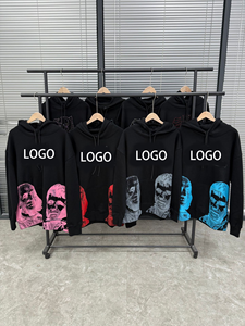 Sudaderas con Capucha S D L con Forro Polar y Estampado de Letras, Estilo Hip Hop, Transpirables, 100% Algodón, para Hombre, Fabricantes - Product Image 1