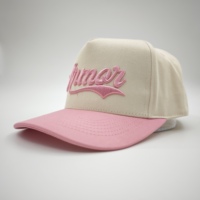Gorra de béisbol deportiva de algodón estilo A-Frame de 5 paneles personalizada para hombre, con logo bordado, bicolor, tipo OTTO