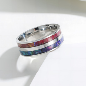 <span class=keywords><strong>Anillos</strong></span> <span class=keywords><strong>de</strong></span> Acero <span class=keywords><strong>de</strong></span> Titanio para Hombre, Venta al por Mayor <span class=keywords><strong>de</strong></span> Joyería <span class=keywords><strong>Shein</strong></span>, Estilo Retro y Moderno - Product Image 2