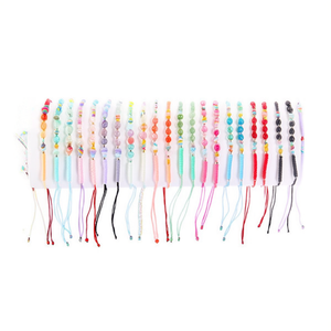 Braccialetto con Perline Colorate, Gioiello Regolabile con Cordoncino, Accessorio di Moda - Product Image 2