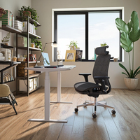 Chaise de bureau ergonomique réglable en maille pivotante au design moderne nouveau modèle avec mobilier en tissu confortable