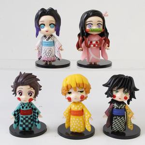 Figuras de 10 cm de Demon Slayer: Kamado Nezuko y Kochou Shinobu, Figura de Anime de PVC para Máquinas de Gashapon, Premios de Juego y Juguetes - Product Image 1