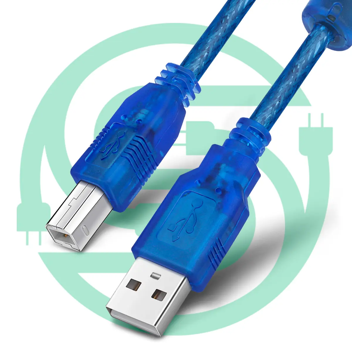 Yazıcı kablosu 5FT USB yazıcı kablosu 2.0 tip A erkek B erkek kablo tarayıcı kablosu yüksek hızlı ile uyumlu HP Canon