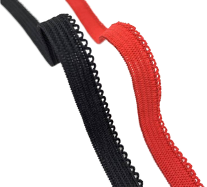 High Quality Durable Soft Narrow Picot <b>Elastic</b> Nylon/Spandex Jacquard Web Bra Band for Women's Underwear Wholesale <b>Waistbands</b> - Product Image 4