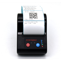 Printer Mini Portabel 58mm, Nirkabel Bluetooth, Thermal, untuk Label dan Struk, Cocok untuk Usaha Kecil, Tersedia Kustomisasi