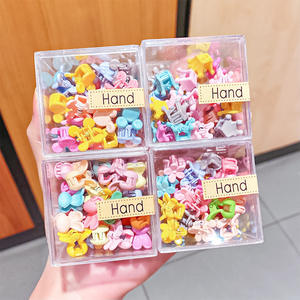 36pcs New Clear Plastic Flower Hair Acessórios Mini Sweet Style Hair Claw Clips para Meninas - Product Image 2