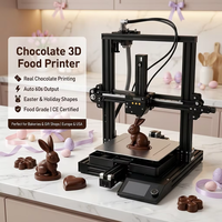 Imprimante alimentaire 3D semi-automatique FDM pour chocolat, modèles personnalisés, impression rapide en 60s, PLA, usage commercial, certifiée CE, pour ateliers d'impression