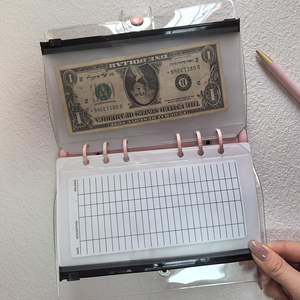 Nuovi arrivi buste in contanti laminate in Pvc impermeabili pianificatore Budget in Pvc con cerniera Budget Book - Product Image 3