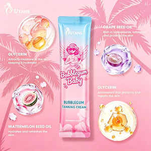 Crema Aceleradora de Bronceado Extremo con Ingredientes Herbales de Marca Privada, 20 ml, para Mujeres, Muestra de Tono Oscuro para Camas Solares - Product Image 2