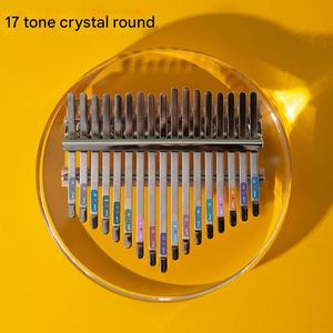 Kalimba en cristal rond en gros, <span class=keywords><strong>piano</strong></span> à pouce, 21/17 tons, kalimba en cristal arc-en-ciel, marimba, cadeau d'anniversaire pour les amoureux, les étudiants - Product Image 4