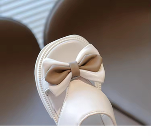 Sandales blanches à nœud pour filles, sandales respirantes pour enfants, sandales de plage pour enfants, sandales d'été pour filles - Product Image 3