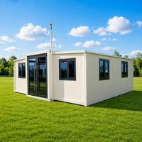 Maison préfabriquée de luxe en acier, extensible et pliable, conteneur habitable personnalisé, 20/30/40 pieds