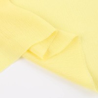 Tissu pour robe femme en crêpe de viscose 100% rayonne, crêpe de rayonne 100% yoryu, tissu froissé uni teint pour chemisiers