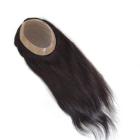 Partie gratuite soie humaine Remy cheveux attachés à la main Mono haut Base alopécie Monofilament femme femme cheveux Topper toupet pour les femmes