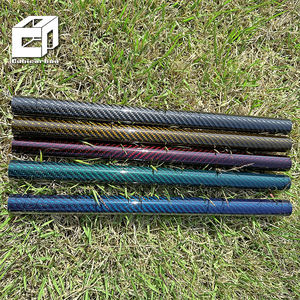 OEM直径6mm 9mm 14mm 15mm 27mm 35mm 40mm 50mm 3Kカーボンパイプカーボンファイバーチューブカラー付き - Product Image 3