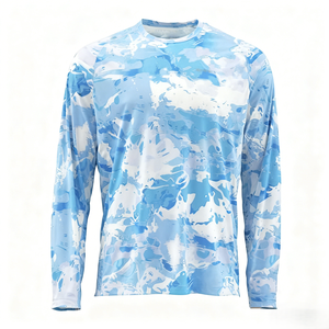 T-shirt décontracté à manches longues avec logo personnalisé, durable, facile d'entretien, séchage rapide, protection solaire, tissu léger et respirant - Product Image 2