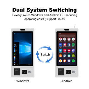 27 inch thanh toán đặt hàng kiosk màn hình cảm ứng đặt hàng với mã QR OEM cho khu vực dịch vụ bãi đậu xe treo tường & tầng thường vụ - Product Image 6