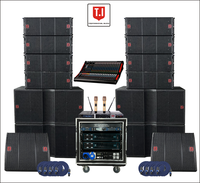 Accuracy Pro Audio New Design 10'' Inch 800W RWS Line Array 18 Inch Bass Subwoofers Speaker Audio DJ Professional