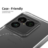 Pour Sony Xperia 1 VIII : Protection d'objectif creuse colorée pour l'encadrement de l'appareil photo, film métallique noir anti-rayures, autocollant super fin pour capuchon d'objectif