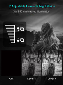 Mira de <span class=keywords><strong>Visión</strong></span> Nocturna NV4000 4K con Lente de 25 mm y Zoom 8X, Monocular Térmico Óptico para Caza con Ballesta y Patrullaje Nocturno - Product Image 6